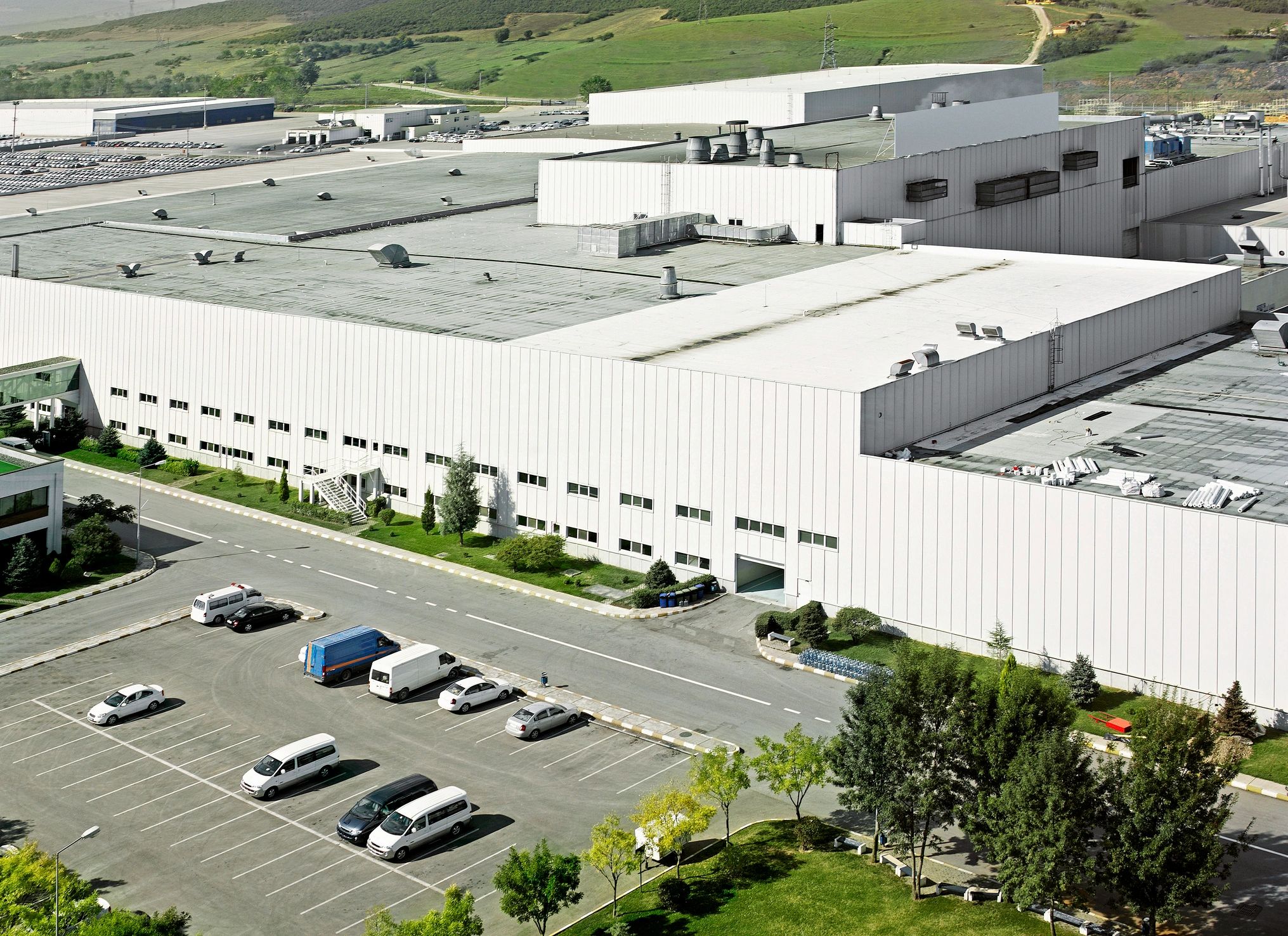 Aerial view of an industrial area representing diverse industries served